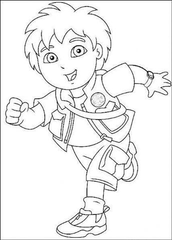 Go Diego Coloring Pages 1